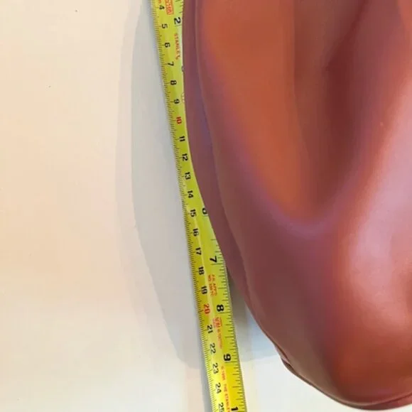 GUESS Los Angeles Small Satchel Faux Leather Cognac color Hand bag-NEW - Picture 9 of 13